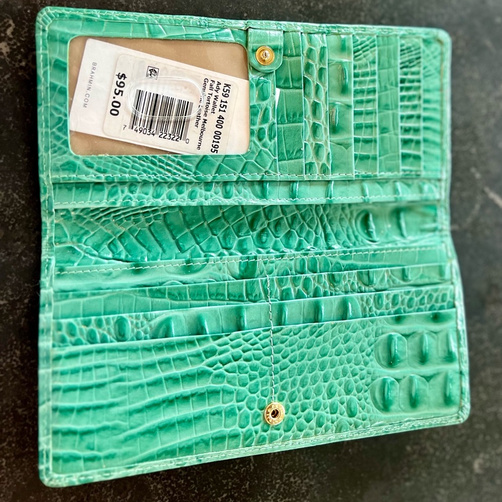 Brahmin Ady wallet in fall tortoise Melbourne leather